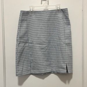 Brandy Melville Blue Plaid Mini Skirt